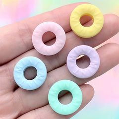 Mint Ring Candy Cabochons in Pastel Color | Kawaii Sweet Deco | Faux Food Jewelry Making | Decoden Pieces (5 pcs / Mix / 18mm)