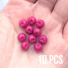 3D Miniature Redberry | Dollhouse Fruit | Doll Food Craft Supplies | Faux Food Jewelry DIY | Kawaii Decoden (10 pcs / 7mm)
