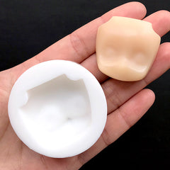 Chibi Face Silicone Mold | Kawaii Doll Head Mold | Anime Craft Supplies | Epoxy Resin Mould (33mm x 32mm)