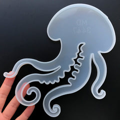 Big Jellyfish Silicone Mold | Large Sea Jelly Mould | Make Your Own Coaster | Home Decoration Craft | Resin Art Supplies (167mm x 194mm)