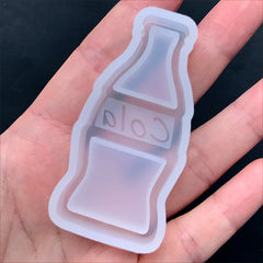 Cola Bottle Shaker Charm Silicone Mold | Sode Pop Soft Drink Resin Shaker Mould | Kawaii Resin Jewellery Supplies (29mm x 62mm)