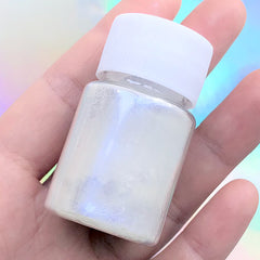 Iridescent Pearl Pigment Powder | Shimmery Epoxy Resin Colorant | UV Resin Coloring | Pearlescence Paint (AB White Blue / 4-5 grams)