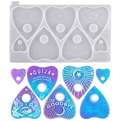 Planchette Silicone Mold for Resin Craft (7 Cavity) | Witchcraft Supplies | Gothic Accessories DIY