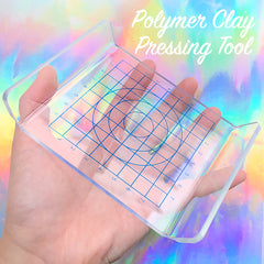 Polymer Clay Pressing Tool with Guides | Clay Presser with Measurement | Clay Modeling Tool (1 piece)
