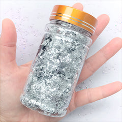 Silver Leaf Flakes | Silver Foil | Resin Inclusions | Filling Materials for Resin Crafts (3g)