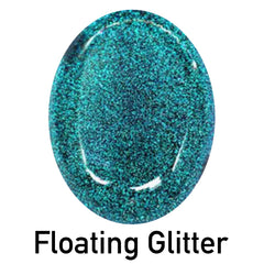Iridescent Floating Glitter for Resin Craft (High Quality) | Unsinkable Galaxy Glitter Powder | Embellishments for Resin Art (Green)