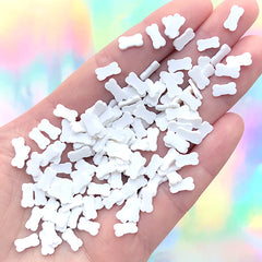Dog Bone Polymer Clay Slices | Kawaii Goth Resin Shaker Bits | Halloween Resin Inclusions | Kawaii Resin Supplies (5 grams)