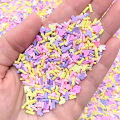 Colorful Chocolate Sprinkles for Fake Food DIY | Embellishments for Resin Shaker Charm (Purple Pink Yellow White Mix / 5 grams)