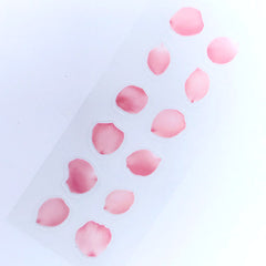 Flower Petal Stickers | Floral Embellishment for Resin Art | Clear PVC Sticker | Resin Inclusions | Scrapbook Supplies