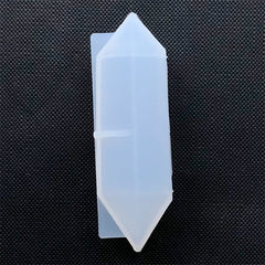 Pointed Quartz Shard Silicone Mold | Faceted Crystal Point Mould | Resin Jewelry Supplies | Clear Mold for UV Resin (23mm x 62mm)