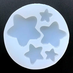 Assorted Star Silicone Mold (5 Cavity) | Kawaii Cabochon Mould | Resin Embellishment Making | Resin Crafts