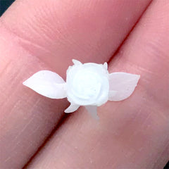 Rose Resin Inclusions | 3D Miniature Flower Embellishments for Resin Art | Resin Jewelry DIY (2 pcs / 15mm x 25mm)