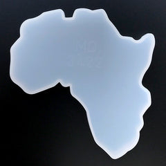 Africa Continent Silicone Mold | Map Coaster DIY | Home Decor | Resin Craft Supplies (125mm x 135mm)