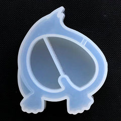 Duck Butt Shaker Charm Mold | Animal Butt Silicone Mold | Shake Shake Cabochon DIY | Kawaii Resin Craft (49mm x 57mm)