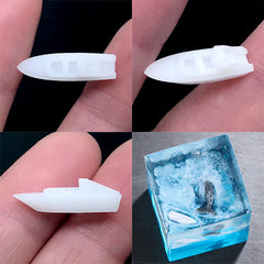3D Printed Miniature Boat for Resin Craft | Resin Seascape Making | Resin Inclusion (2 pcs / 6mm x 20mm)