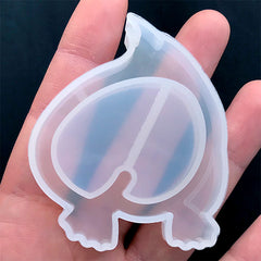 Duck Butt Shaker Charm Mold | Animal Butt Silicone Mold | Shake Shake Cabochon DIY | Kawaii Resin Craft (49mm x 57mm)