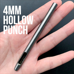 4mm Hollow Punch | Hole Puncher for PVC TPU Leather | Grommet Hole Maker | DIY Craft Tool
