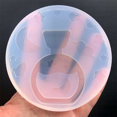 Magical Potion Shaker with Shaker Bits Silicone Mold (12 Cavity) | Kawaii Resin Shaker Charm Making | Decoden Cabochon DIY