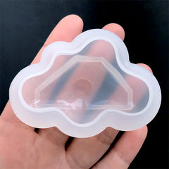 Puffy Cloud Silicone Mold | Kawaii Paperweight Making | UV Resin Art Supplies | Epoxy Resin Mould (66mm x 47mm)