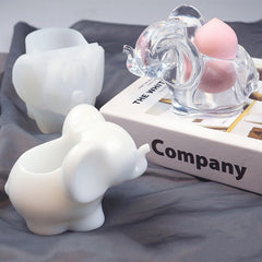 Elephant Trinket Box Silicone Mold | Kawaii Storage Box DIY | Epoxy Resin Mould | Resin Art Supplies