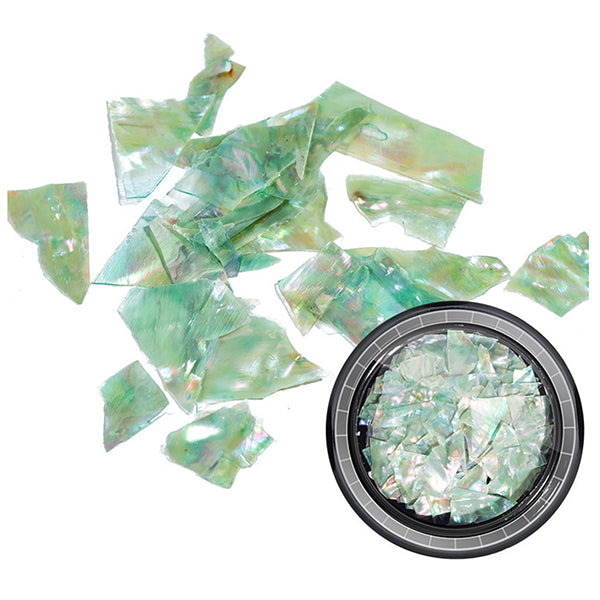 Nature Abalone Seashell Flakes | Aura Shell Embellishments | Iridescen ...