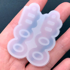 BOO Silicone Mold (2 Cavity) for Resin Jewellery Making | Halloween Charm Mould | DIY Dangle Earrings (16mm x 47mm)
