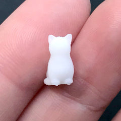 Miniature Cat for Resin Terrarium DIY | 3D Animal Resin Inclusion | Dollhouse Figurine | Resin Art Supplies (1 piece / 6mm x 10mm)