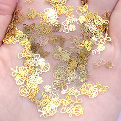 Resin Inclusion Assortment | Seashell Rose Butterfly Ribbon Bow Crown Clover Embellishments for UV Resin Art Deco | Nail Charms (around 200 pcs)
