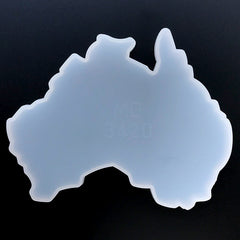 Oceania Continent Silicone Mold | Australia Map Mould | Resin Coaster Making | Resin Mold Supplies (142mm x 114mm)