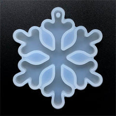 Snowflake Ornament Silicone Mold for Resin Craft | Christmas Home Decor | Epoxy Resin Mould | UV Resin Clear Mold (65mm x 75mm)
