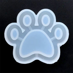 Paw Shaker Silicone Mold | Animal Shaker Charm Mould | Kawaii Resin Crafts | Shake Shake Decoden Cabochon DIY (64mm x 53mm)