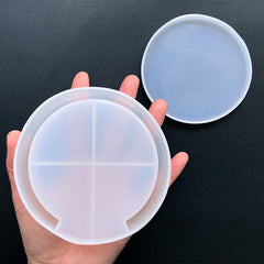 Round Coaster and Coaster Holder Silicone Mold | Make Your Own Resin Coaster | Home Decoration DIY Craft