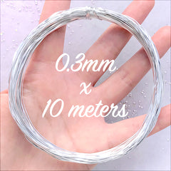 Flat Aluminium Wire for Cloisonne Craft (1mm Wide and 0.3mm Thick) | Deco Frame Making for Resin Art | Open Bezel DIY (10 Meters / Silver)