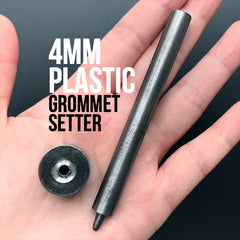 4mm Plastic Grommet Setter | Hammer Handsetter for Plastic Eyelet | DIY Craft Tool