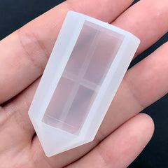 Faceted Quartz Shard Point Silicone Mold | Pointed Crystal Mould | UV Resin Jewelry Making | Epoxy Resin Art Supplies (21mm x 44mm)
