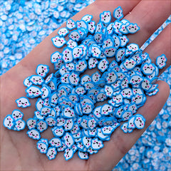 Cloud with Happy Face Polymer Clay Slices | Kawaii Nail Designs | Small Embellishments for Resin Shaker Charm DIY (5 grams)