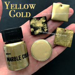 Metallic Yellow Gold Pigment Powder | Brass Pigment | UV Resin Color | Epoxy Resin Colorant | Resin Art Supplies