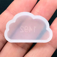 Cloud Silicone Mold | Kawaii Clear Mold for UV Resin | Epoxy Resin Mould | Decoden Cabochon Mold | Resin Craft Supplies (30mm x 17mm)