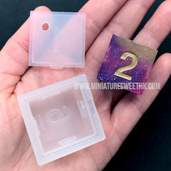 d6 Silicone Mold | Cube Dice Mold | Tabletop Game Die Mold | Epoxy Resin and UV Resin Mould Supplies (24mm)