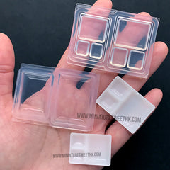 Mini Tray Jar Silicone Molds Dollhouse Miniature Decor Epoxy Resin