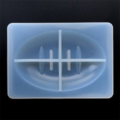 DEFECT Rectangular Soap Dish Silicone Mold | Make Your Own Soap Holder | Home Decoration Craft | Resin Art Supplies (115mm x 82mm)