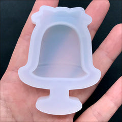 Kawaii Resin Shaker Charm Silicone Mold | Cake Stand with Dome Mould | Resin Jewellery Making | Decoden DIY (47mm x 62mm)