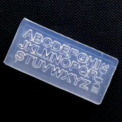 Capital Letters Silicone Mold | Upper Case Characters Mould | Tiny Alphabet Mold | UV Resin Art Supplies (3mm)