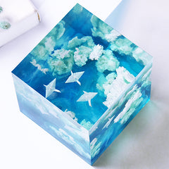 Miniature Orizuru Resin Inclusion | 3D Paper Crane Embellishment | Resin Jewellery DIY | Resin Craft Supplies (2 pcs / 12mm x 10mm)
