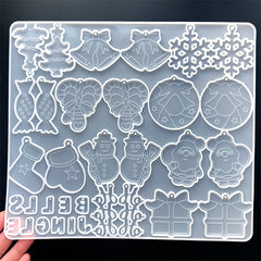 Assorted Christmas Silicone Mold (33 Cavity) | Christmas Ornament DIY | Holiday Decoration with Resin