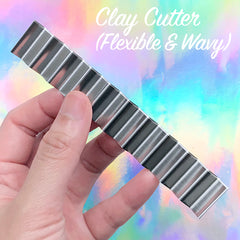 Flexible Wavy Cutter for Polymer Clay | Clay Cutting Tool | DIY Craft Supplies (1 piece)