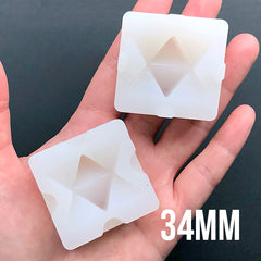 Merkaba Sacred Geometry Silicone Mold | 3D Merkabah Symbol Mould | Star Tetrahedron Mold | Spiritual Jewelry DIY | Resin Art