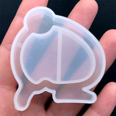 Rabbit Butt Shaker Mold | Animal Butt Resin Shaker Charm DIY | Shake Shake Decoden Piece Making | Kawaii Craft (48mm x 53mm)