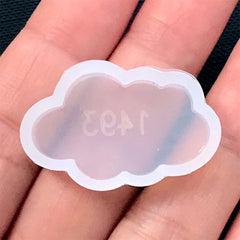 Cloud Mold | Clear Soft Mold for UV Resin | Epoxy Resin Silicone Mould | Kawaii Craft Supplies (30mm x 18mm)