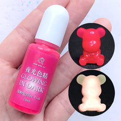 Glow in the Dark Dye | Luminous Colorant | Epoxy Resin Pigment | UV Resin Colouring | Resin Art (Hot Pink / 10ml)